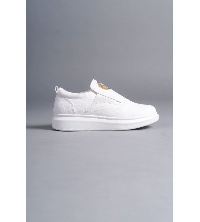 SLW161 Hippo Bağcıksız Cilt Erkek Günlük Sneaker Ayakkabı CBT - Beyaz SLW161 Hippo Bağcıksız Cilt Erkek Günlük Sneaker Ayakkabı CBT - Beyaz