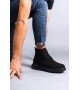 SLW204 Franca Bağcıklı Süet Erkek Spor Bot ST - Siyah
