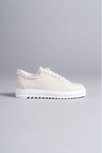 SLW152 Cool Bağcıklı Keten Erkek Günlük Spor Klasik Ayakkabı KBT - Beyaz