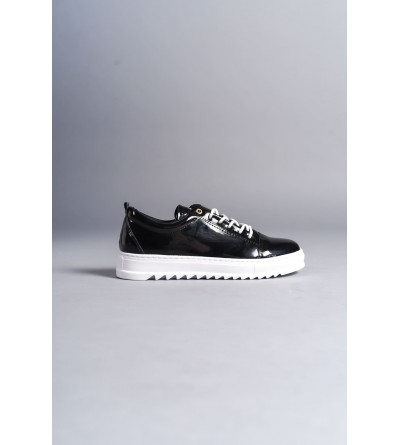 SLW152 Cool Bağcıklı Rugan Erkek Günlük Spor Klasik Ayakkabı RBT - Siyah