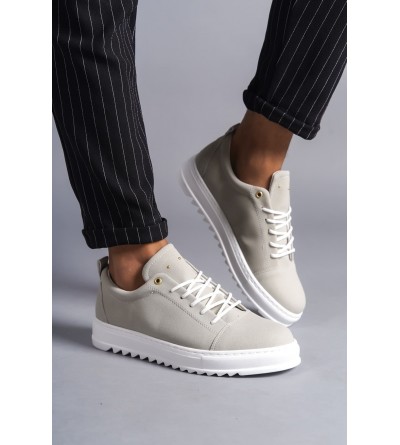 SLW152 Cool Bağcıklı Süet Erkek Günlük Spor Klasik Ayakkabı SBT - Gri