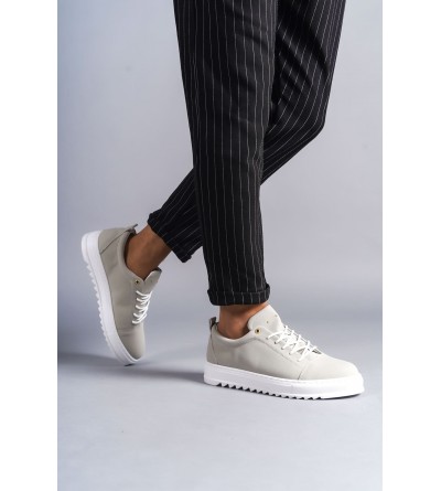 SLW152 Cool Bağcıklı Süet Erkek Günlük Spor Klasik Ayakkabı SBT - Gri