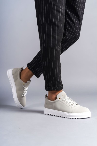 SLW152 Cool Bağcıklı Süet Erkek Günlük Spor Klasik Ayakkabı SBT - Gri