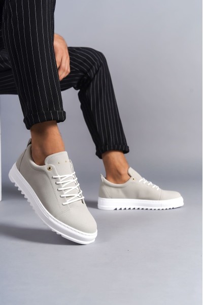 SLW152 Cool Bağcıklı Süet Erkek Günlük Spor Klasik Ayakkabı SBT - Gri