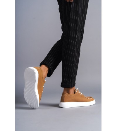 SLW170 Tornado Bağcıklı Süet Erkek Günlük Spor Klasik Ayakkabı SBT - Taba