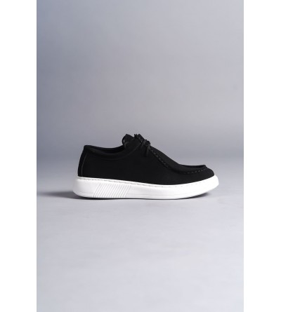 SLW170 Tornado Bağcıklı Süet Erkek Günlük Spor Klasik Ayakkabı SBT - Siyah