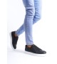 SLW166 Prestige Bağcıklı Cilt Kapitone Desenli Erkek Günlük Sneaker Ayakkabı CBT - Siyah