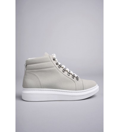 SLW206 Ottawa Bağcıklı Süet Erkek Günlük Spor Bot BT - Gri