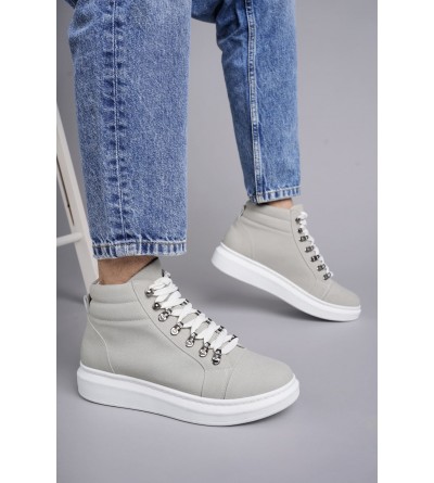 SLW206 Ottawa Bağcıklı Süet Erkek Günlük Spor Bot BT - Gri