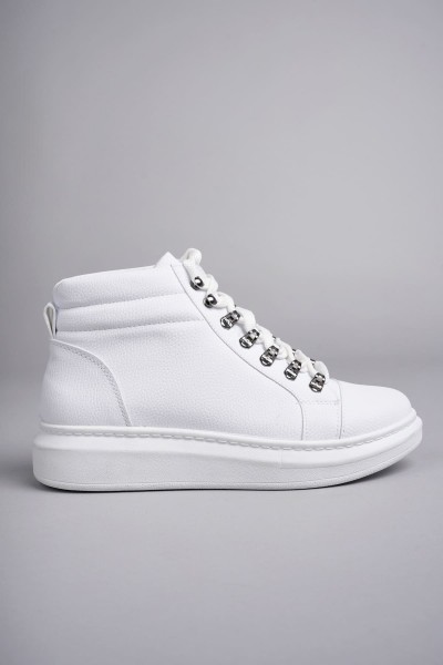 SLW206 Ottawa Bağcıklı Cilt Erkek Günlük Spor Bot BT - Beyaz