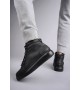 SLW206 Ottawa Bağcıklı Cilt Erkek Günlük Spor Bot ST - Siyah