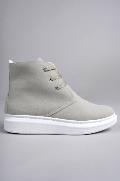 SLW207 Oslo Bağcıklı Süet Erkek Günlük Spor Bot BT - Gri