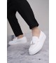 SLW153 Bloom Bağcıksız Püsküllü Cilt Erkek Günlük Spor Klasik Ayakkabı CBT - Beyaz
