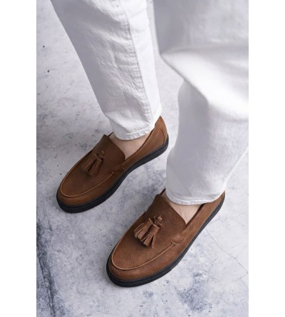 SLW153 Bloom Bağcıksız Püsküllü Cilt Erkek Günlük Spor Klasik Ayakkabı CST - Taba SLW153 Bloom Bağcıksız Püsküllü Cilt Erkek Günlük Spor Klasik Ayakkabı CST - Taba