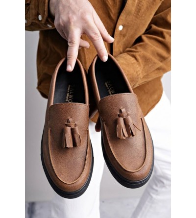 SLW153 Bloom Bağcıksız Püsküllü Cilt Erkek Günlük Spor Klasik Ayakkabı CST - Taba SLW153 Bloom Bağcıksız Püsküllü Cilt Erkek Günlük Spor Klasik Ayakkabı CST - Taba